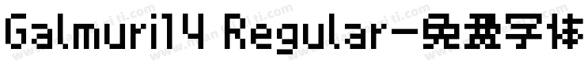 Galmuri14 Regular字体转换